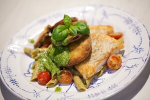 Gebakken aubergines à la Méditerranée