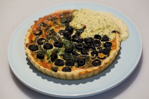 Spinazie-olijven tartelettes