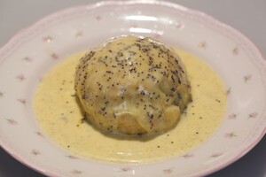 Germknödeln met vanillesaus
