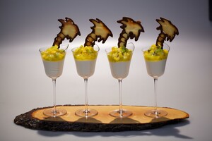 Hawaii tofumousse met tropical salsa