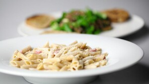 Pasta panna Fresca e Prosciutto