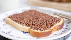 Broodje hagelslag boterham