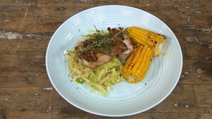 Gegrilde maïs met citroenkip