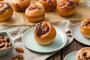 Pecan-koffiebroodjes