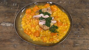 Pompoenrisotto