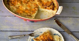 Romige aardappel-preigratin