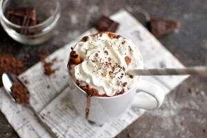 Warme chocolademelk