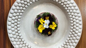 Steak tartare: ossenhaas, coquilles, boerenkool en artisjokkencrème
