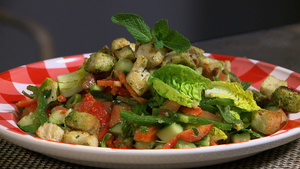 Fattoush, vegetarische Libanese broodsalade