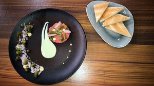 Steak tartare: diamanthaas met peterseliecrème