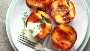 Perziken uit de oven