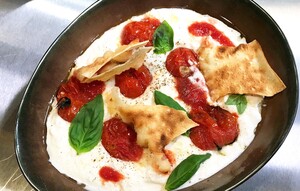 Crema di burrata met tomaatjes