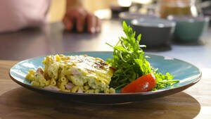 Macaroni met ham en kaas uit de oven