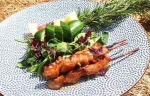 Kip-yakitori met Aziatische salade