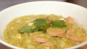 Vegetarische erwtensoep