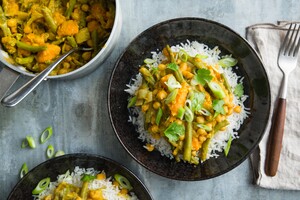 Zoete aardappelcurry