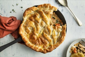 Eenpans chicken pot pie