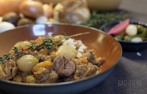 Wildstoof met tamme kastanjes, pompoen en marloeskes2