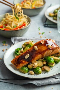 Zalm met spruiten
