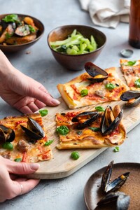 Plaatpizza di mare