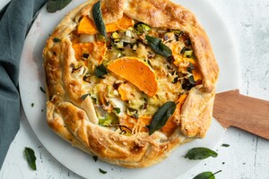 Galette met pompoen en salie