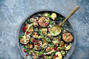 Bijgerechten: aubergine
