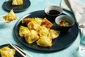 Dumplings gevuld met garnalen
