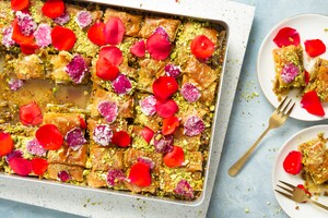 Baklava met pistache en rozensiroop