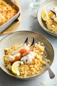 Mac & cheese met krab
