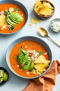 Mexicaanse tortillasoep met kip