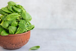 Stroeve tanden eten spinazie