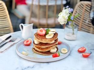 Vegan American pancakes