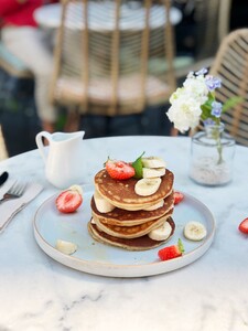 Vegan American pancakes
