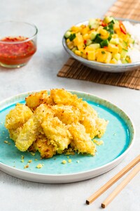 Visnuggets met chilidip