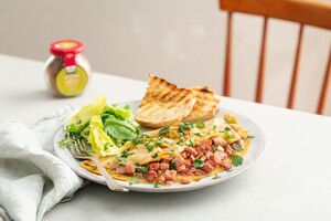 Boerenomelet met champignons, spek en oude kaas