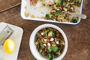 Freekehsalade met munt en macadamia’s