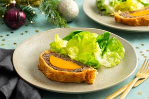 Vegetarische wellington met pompoen