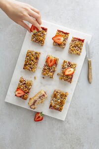 Aardbeien Kruimelcake