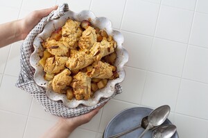 Glutenvrije Appel-Perzik Cobbler