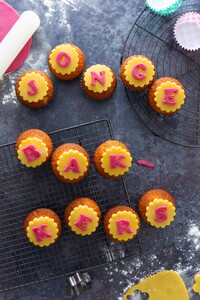 Tekst-cupcakes