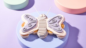 Vlindercupcake-taart
