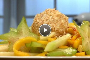 Thaise fruitsalade met ijs