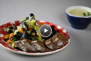 Mosselen met mosterdsaus