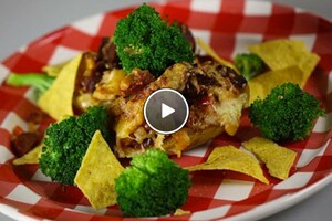 Mexicaans gevulde aardappels