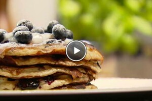 Blueberry pancakes