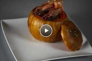 Garnalen in pompoen (Brazilië)