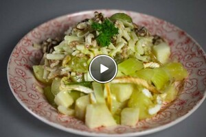 Selderij ovenschotel & Waldorf salade