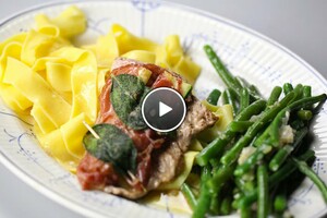 Kalfsvlees met salie en parmaham