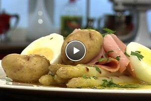 Gegrilde asperges op Vlaamse wijze