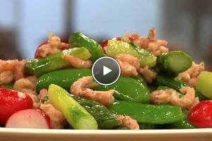 Lentesalade met Hollandse garnalen